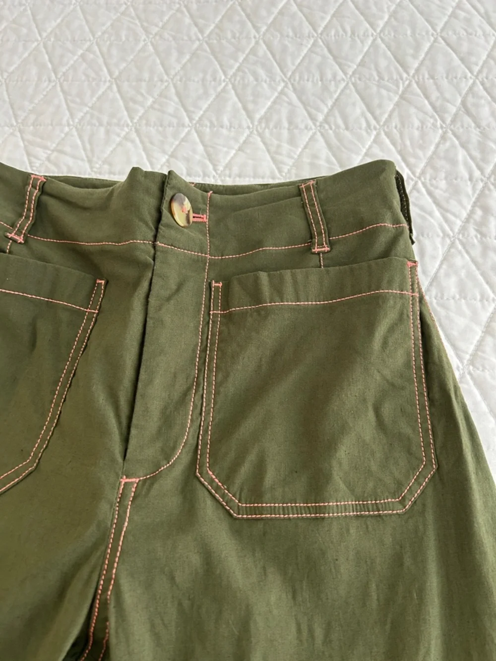 Maeve by Anthropologie Colette Contrast Stitch Edition Pants - Picture 2 of 5